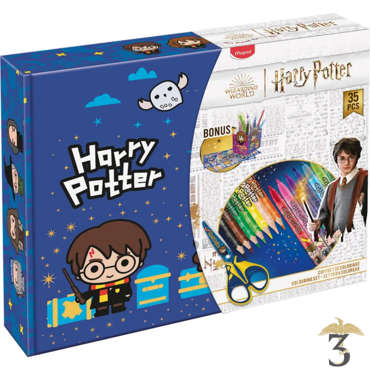 COFFRET COLORIAGE - Les Trois Reliques, magasin Harry Potter - Photo N°1