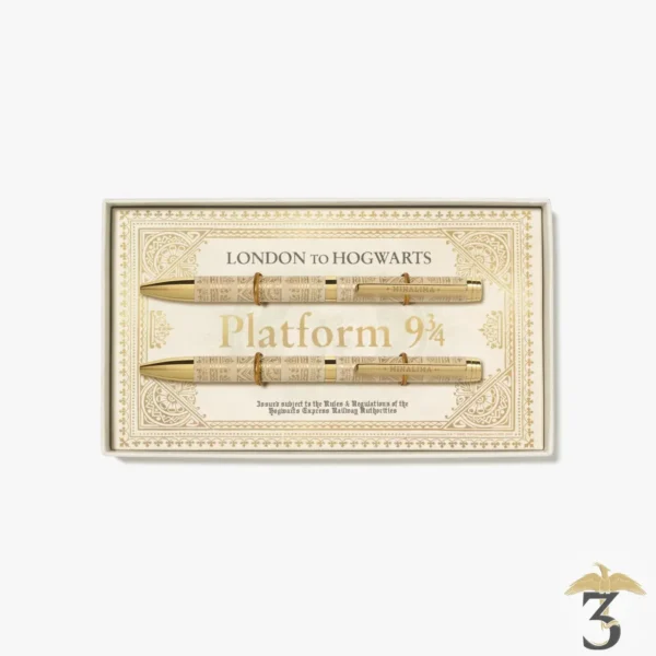 Coffret de stylos billet du poudlard express – minalima - Les Trois Reliques, magasin Harry Potter - Photo N°1