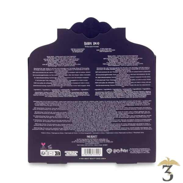 Coffret duo pour le corps édition poudlard – harry potter - Les Trois Reliques, magasin Harry Potter - Photo N°7