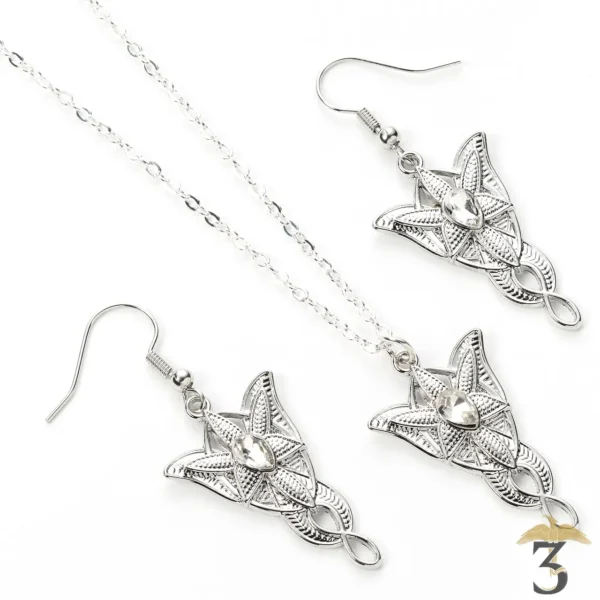 Coffret étoile du soir boucles d oreilles et collier – le seigneur des anneaux - Les Trois Reliques, magasin Harry Potter - Photo N°2