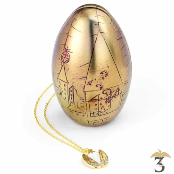 Coffret oeuf d or avec collier - Les Trois Reliques, magasin Harry Potter - Photo N°2