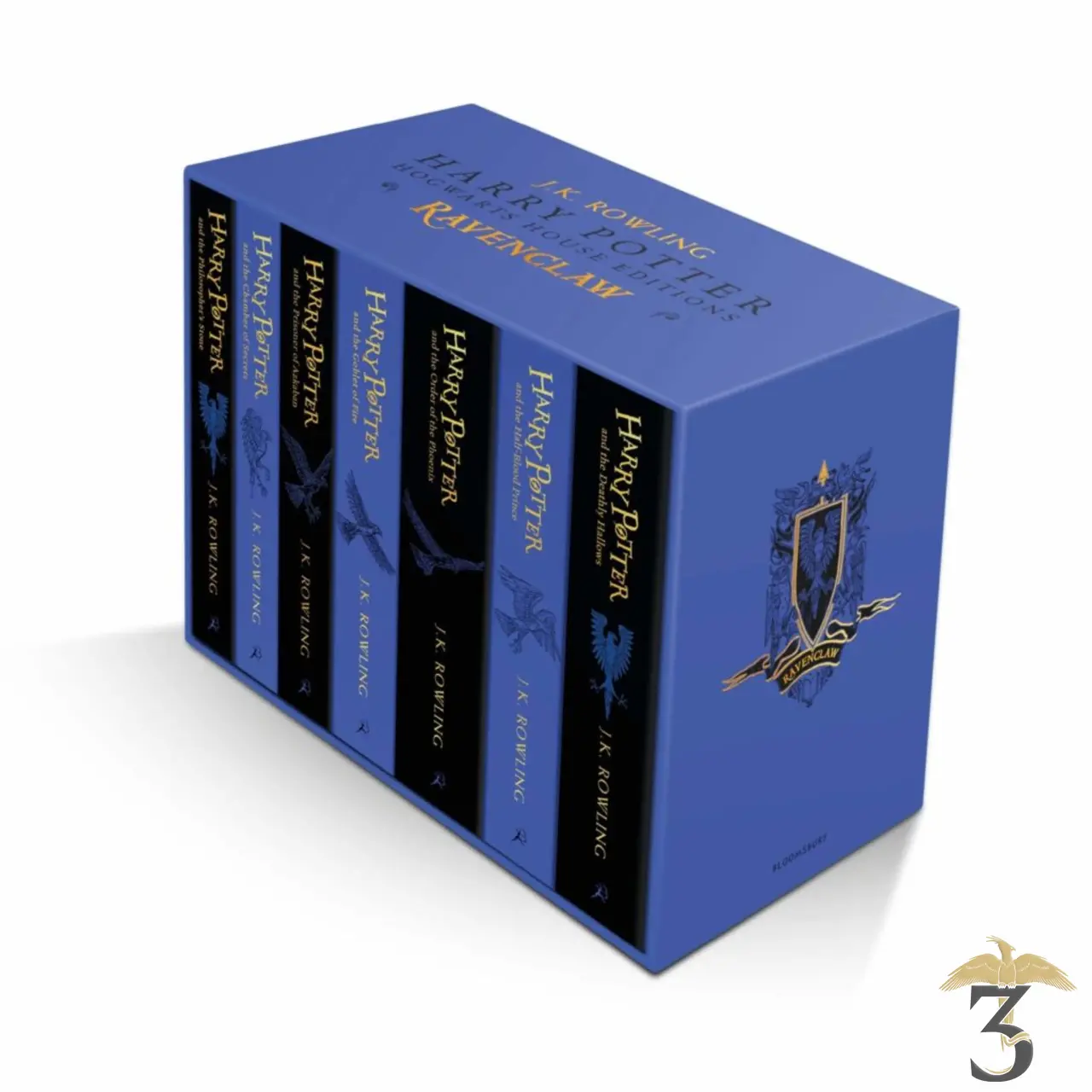 Coffret vide harry potter edition collector 7 tomes serdaigle - Les Trois Reliques, magasin Harry Potter - Photo N°1