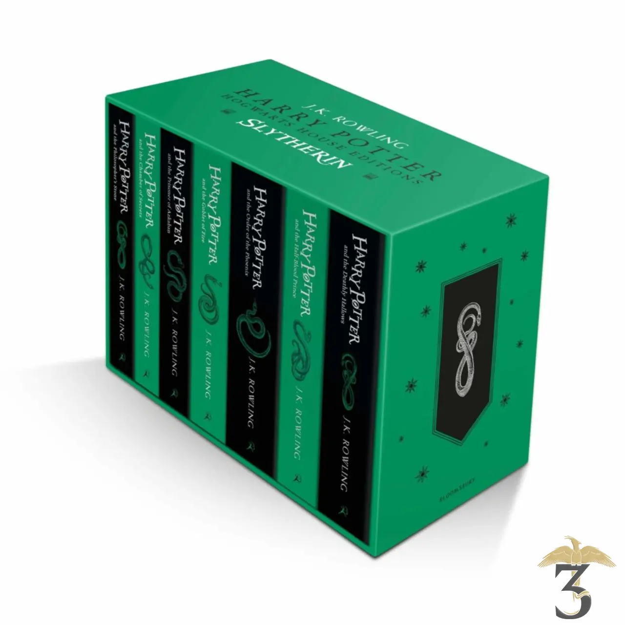 Coffret vide harry potter edition collector 7 tomes serpentard - Les Trois Reliques, magasin Harry Potter - Photo N°1