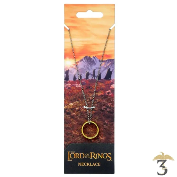 Collier anneau unique – le seigneur des anneaux - Les Trois Reliques, magasin Harry Potter - Photo N°4
