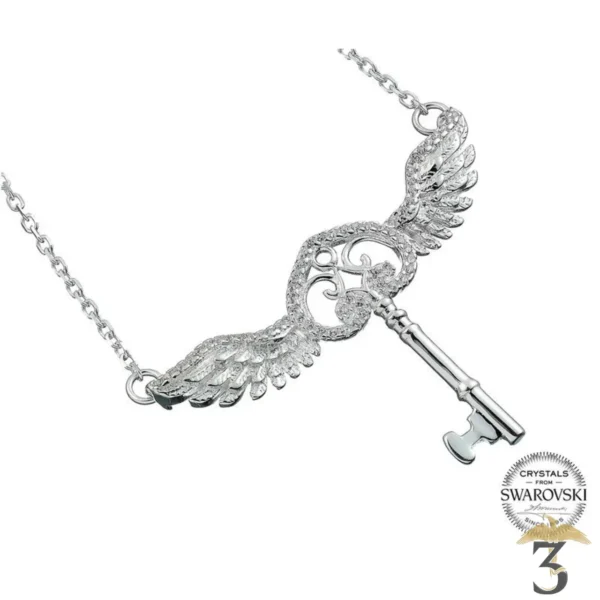 COLLIER CLE VOLANTE ARGENT 925E - Les Trois Reliques, magasin Harry Potter - Photo N°1
