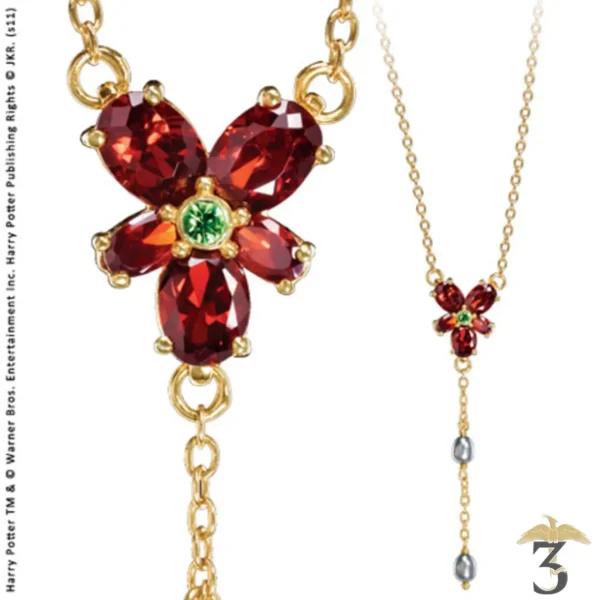 Collier cristal rouge d'hermione - Les Trois Reliques