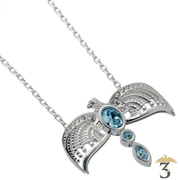 Collier diademe argent sterling avec cristaux - Les Trois Reliques, magasin Harry Potter - Photo N°1