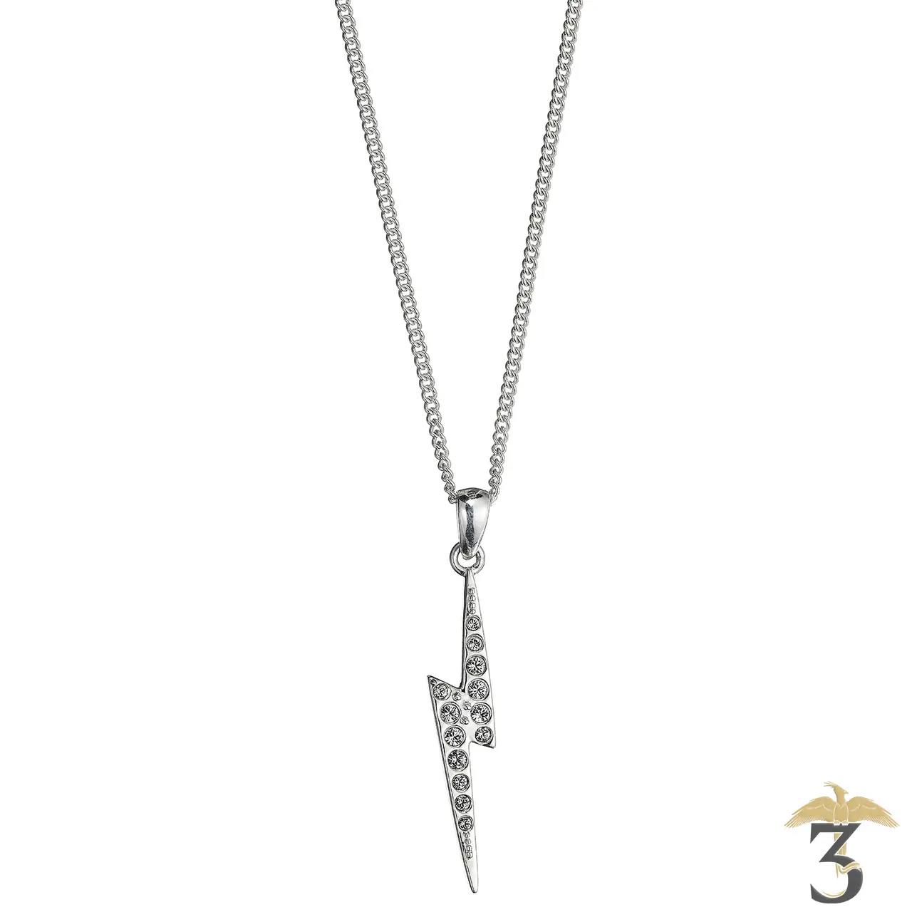 Collier éclair avec cristaux - Les Trois Reliques, magasin Harry Potter - Photo N°1