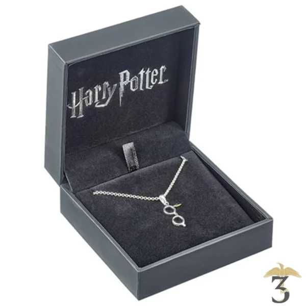 COLLIER ECLAIR ET LUNETTES – ARGENT 925EME - Les Trois Reliques, magasin Harry Potter - Photo N°3