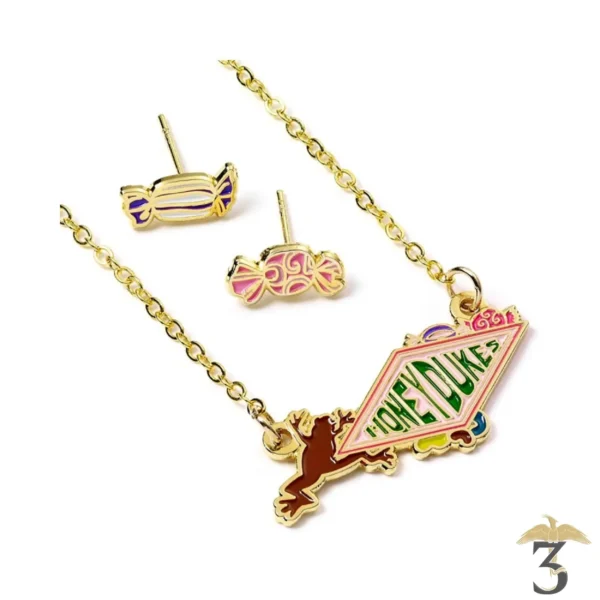 Collier et Boucles d'oreilles Honeydukes - Les Trois Reliques, magasin Harry Potter - Photo N°1