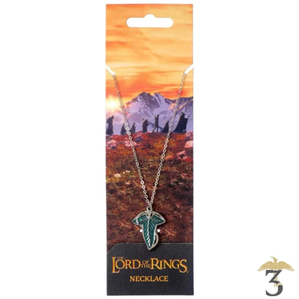 Collier feuille de la lorien – le seigneur des anneaux - Les Trois Reliques, magasin Harry Potter - Photo N°3