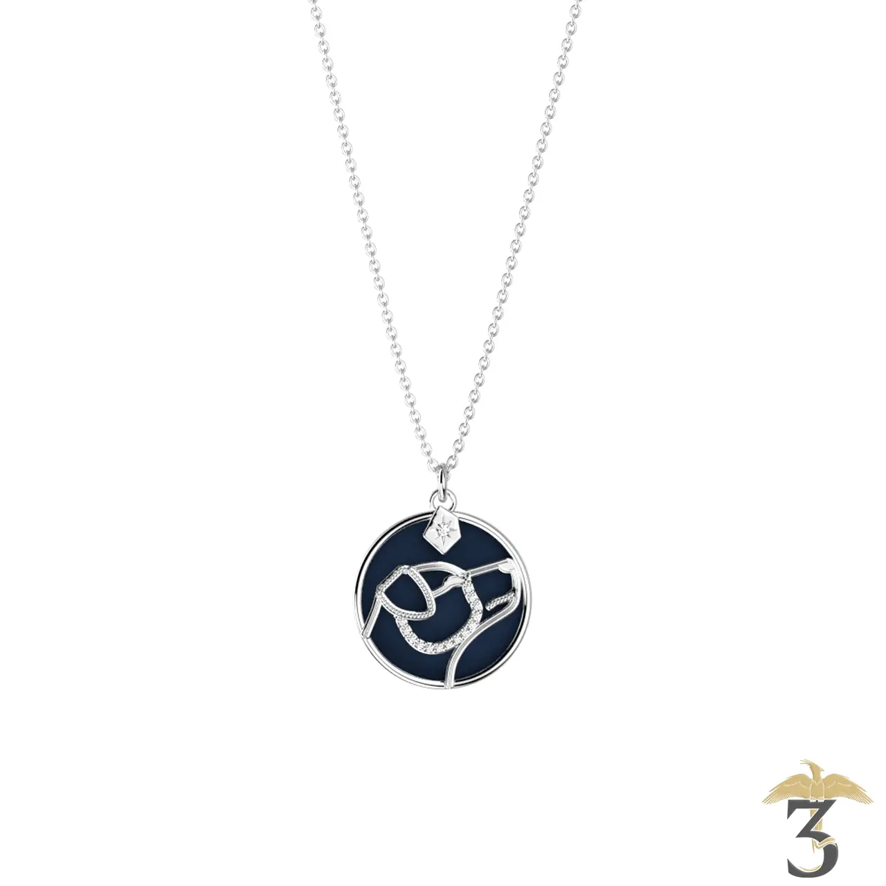 Collier patronus chien argentée avec cuir – les georgettes x harry potter - Les Trois Reliques, magasin Harry Potter - Photo N°6