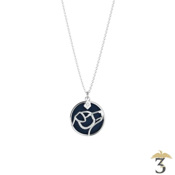 Collier patronus chien argentée avec cuir – les georgettes x harry potter - Les Trois Reliques, magasin Harry Potter - Photo N°6