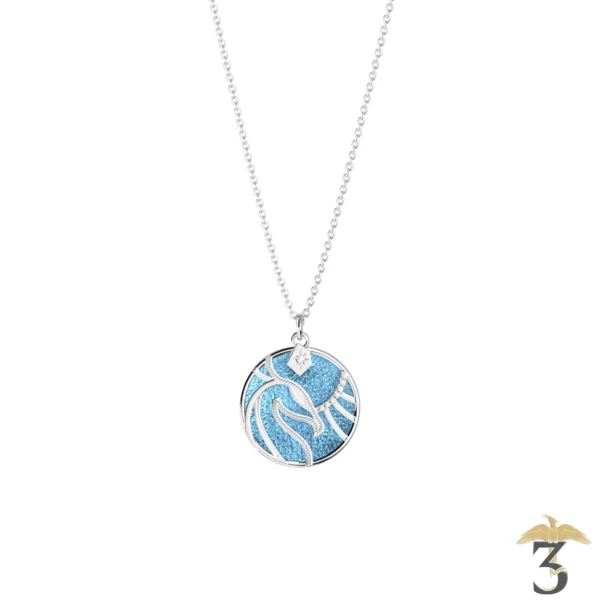 Collier patronus phoenix argentée avec cuir – les georgettes x harry potter - Les Trois Reliques, magasin Harry Potter - Photo N°5