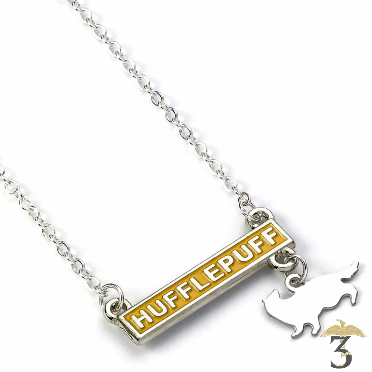Collier plaque poufsouffle - Les Trois Reliques, magasin Harry Potter - Photo N°1