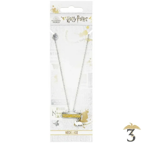 Collier plaque poufsouffle - Les Trois Reliques, magasin Harry Potter - Photo N°3