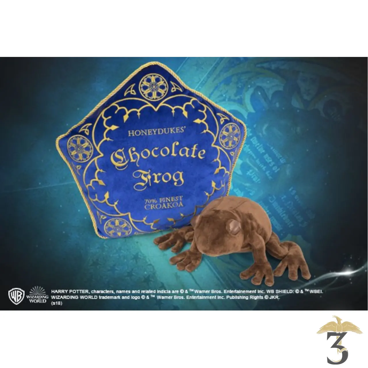 Coussin Chocogrenouille et peluche - Harry Potter - Les Trois Reliques, magasin Harry Potter - Photo N°3
