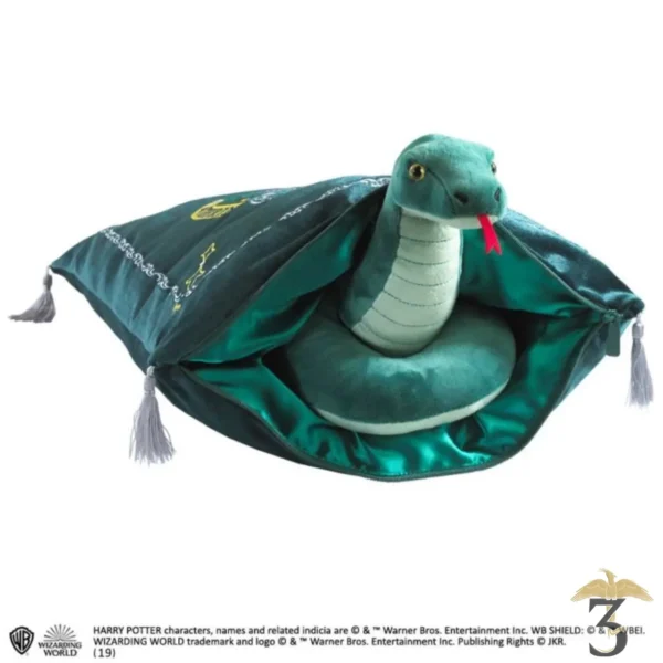 Coussin Serpentard et peluche – Noble Collection Harry Potter en vente au magasin Harry Potter Les Trois Reliques, photo N°2