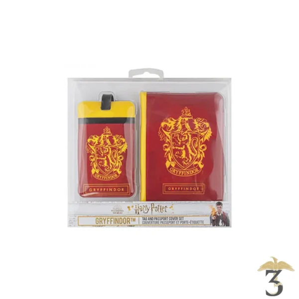 COUVERTURE PASSEPORT + PORTE-ETIQUETTE GRYFF - Les Trois Reliques, magasin Harry Potter - Photo N°2