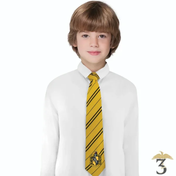 Cravate déguisement kids poufsouffle - Les Trois Reliques, magasin Harry Potter - Photo N°2