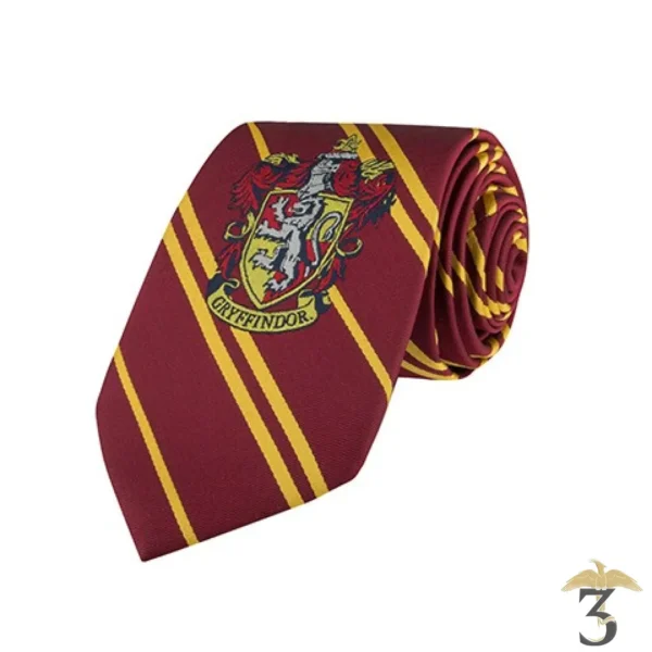 Cravate Gryffondor (adulte) logo tissé - Harry Potter - Les Trois Reliques, magasin Harry Potter - Photo N°1