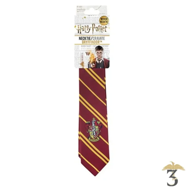 Cravate Gryffondor (adulte) logo tissé - Harry Potter - Les Trois Reliques, magasin Harry Potter - Photo N°2