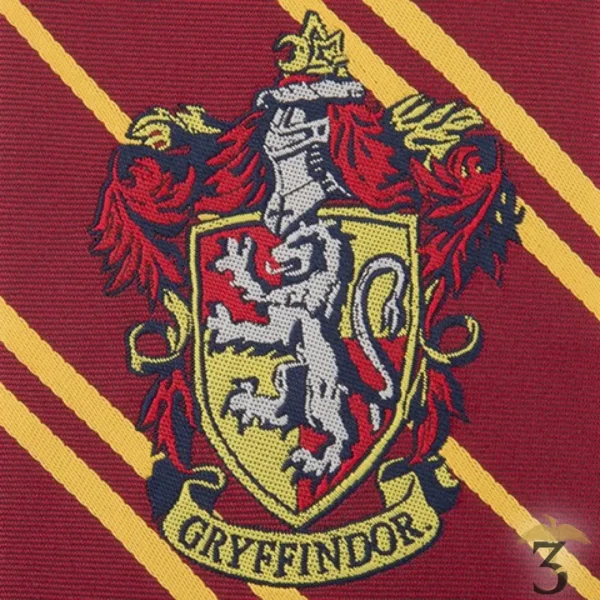 Cravate Gryffondor (adulte) logo tissé - Harry Potter - Les Trois Reliques, magasin Harry Potter - Photo N°3