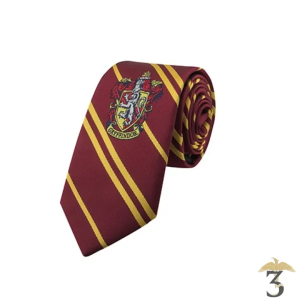 Cravate Gryffondor (enfant) logo tissé - Harry Potter - Les Trois Reliques, magasin Harry Potter - Photo N°1