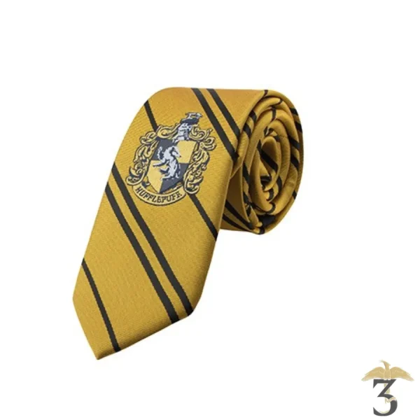 Cravate Poufsouffle (enfant) logo tissé - Harry Potter - Les Trois Reliques, magasin Harry Potter - Photo N°1