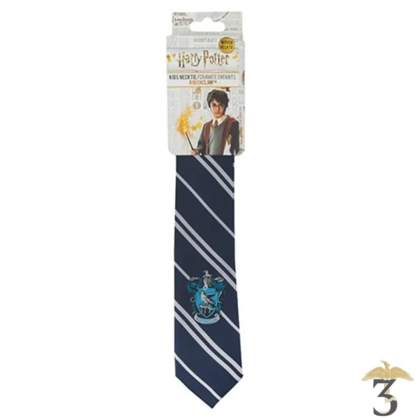 Cravate Serdaigle (enfant) logo tissé - Harry Potter - Les Trois Reliques, magasin Harry Potter - Photo N°2