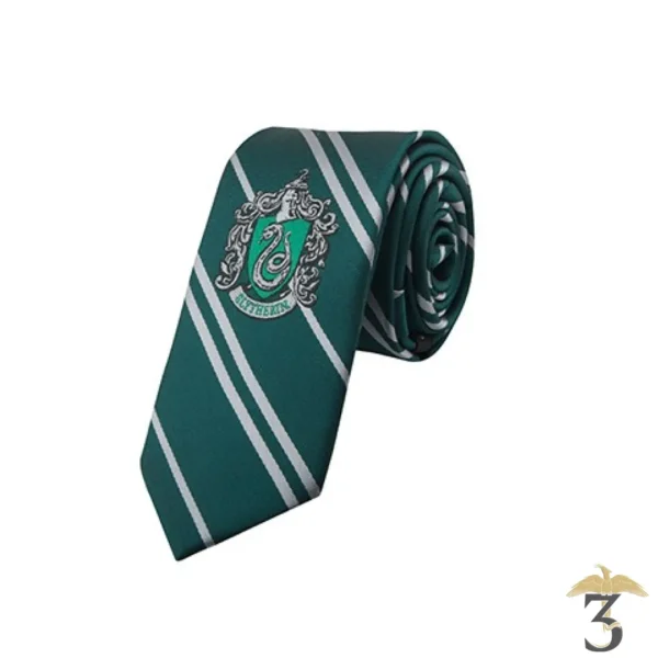 Cravate Serpentard (adulte) logo tissé - Harry Potter - Les Trois Reliques, magasin Harry Potter - Photo N°1