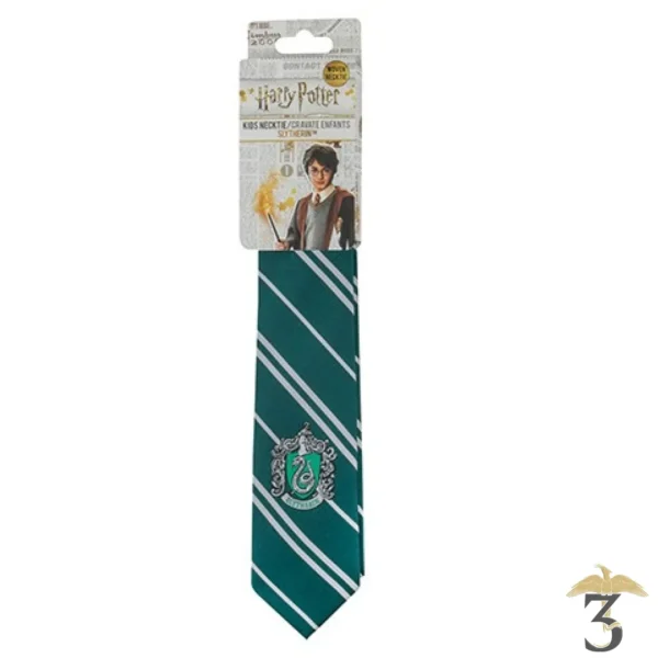 Cravate Serpentard (adulte) logo tissé - Harry Potter - Les Trois Reliques, magasin Harry Potter - Photo N°2
