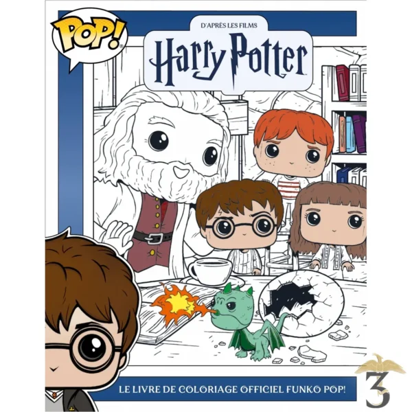 D apres les films harry potter : le livre de coloriage officiel funko pop - Les Trois Reliques, magasin Harry Potter - Photo N°1