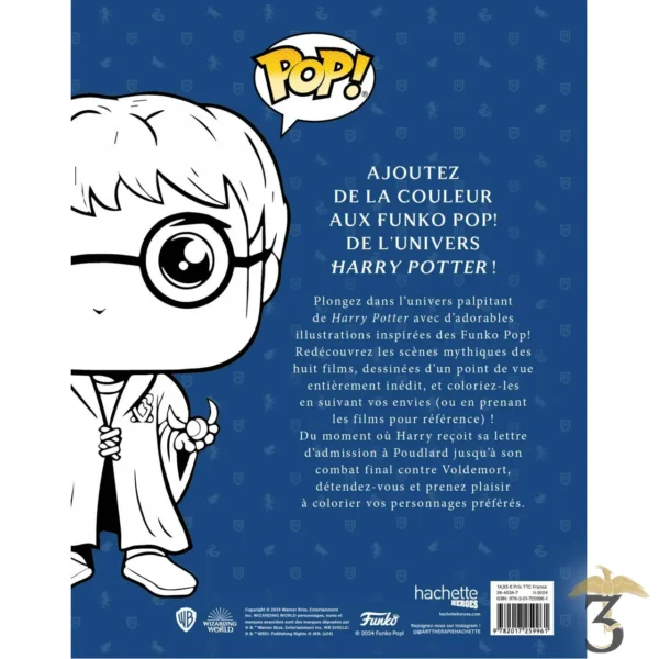 D apres les films harry potter : le livre de coloriage officiel funko pop - Les Trois Reliques, magasin Harry Potter - Photo N°2