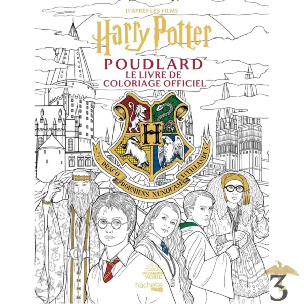 D apres les films harry potter poudlard le livre de coloriage officiel - Les Trois Reliques, magasin Harry Potter - Photo N°1