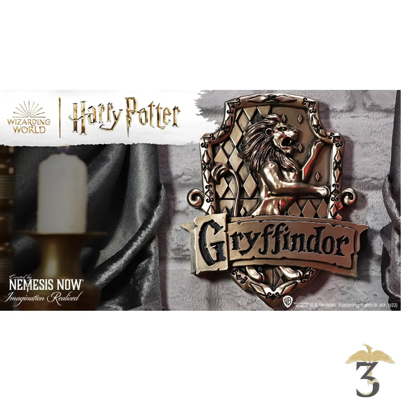 Décoration murale gryffondor 20cm - Les Trois Reliques, magasin Harry Potter - Photo N°4