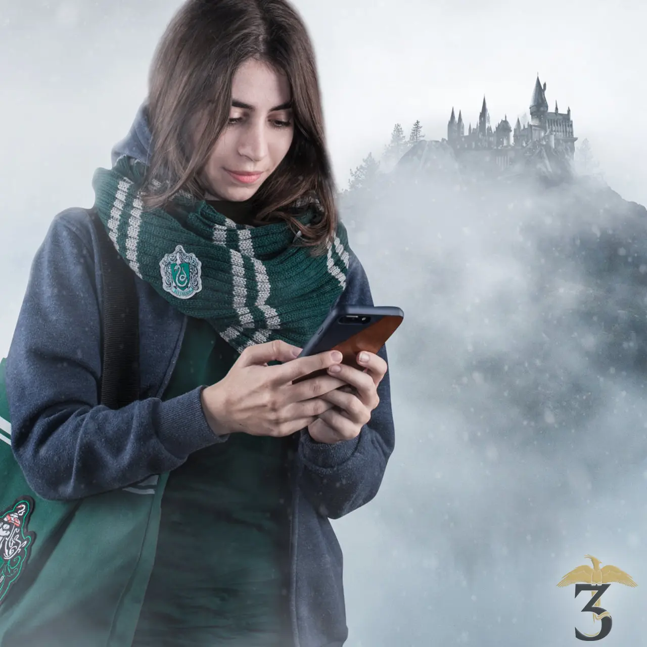 ECHARPE INFINIE SERPENTARD - Les Trois Reliques, magasin Harry Potter - Photo N°3