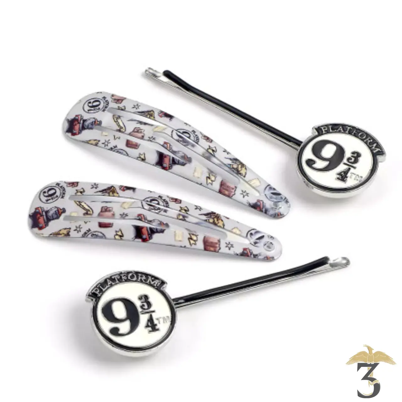 Ensemble barrettes 9 3/4 - Les Trois Reliques, magasin Harry Potter - Photo N°1