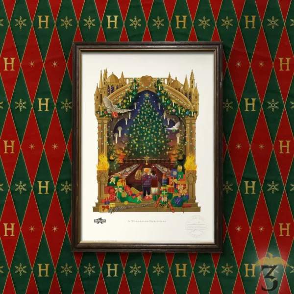 Estampe : un noël magique – minalima – harry potter - Les Trois Reliques, magasin Harry Potter - Photo N°2