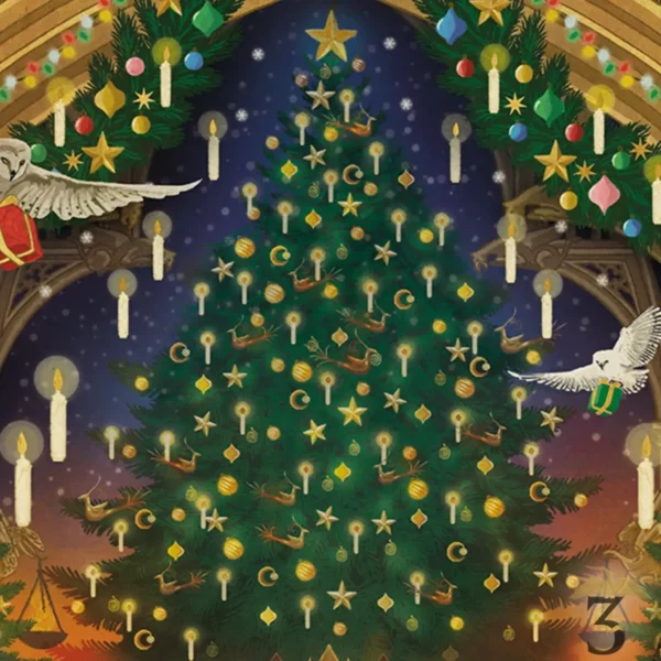 Estampe : un noël magique – minalima – harry potter - Les Trois Reliques, magasin Harry Potter - Photo N°4