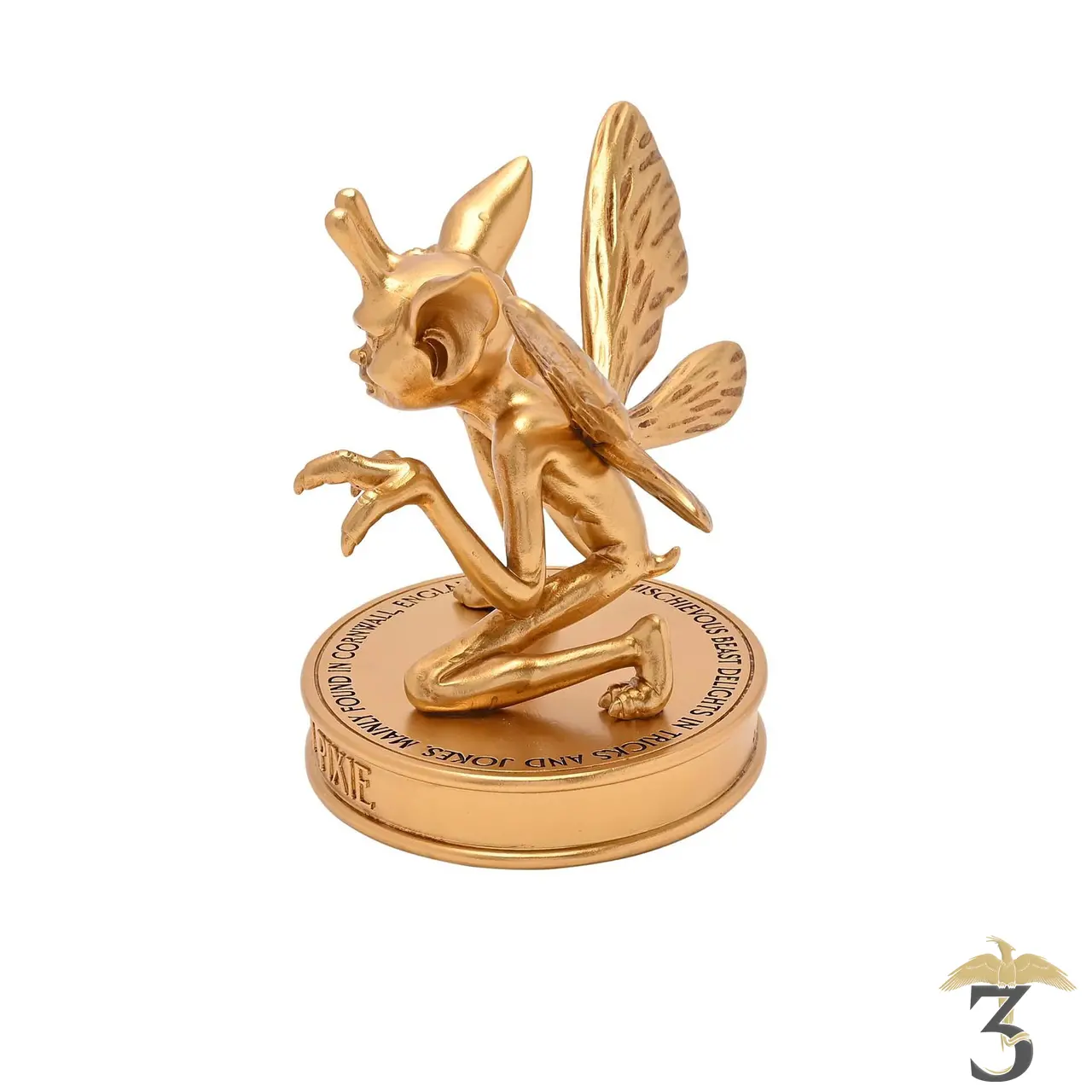 Figurine dore lutin de cornouaille - Les Trois Reliques, magasin Harry Potter - Photo N°2