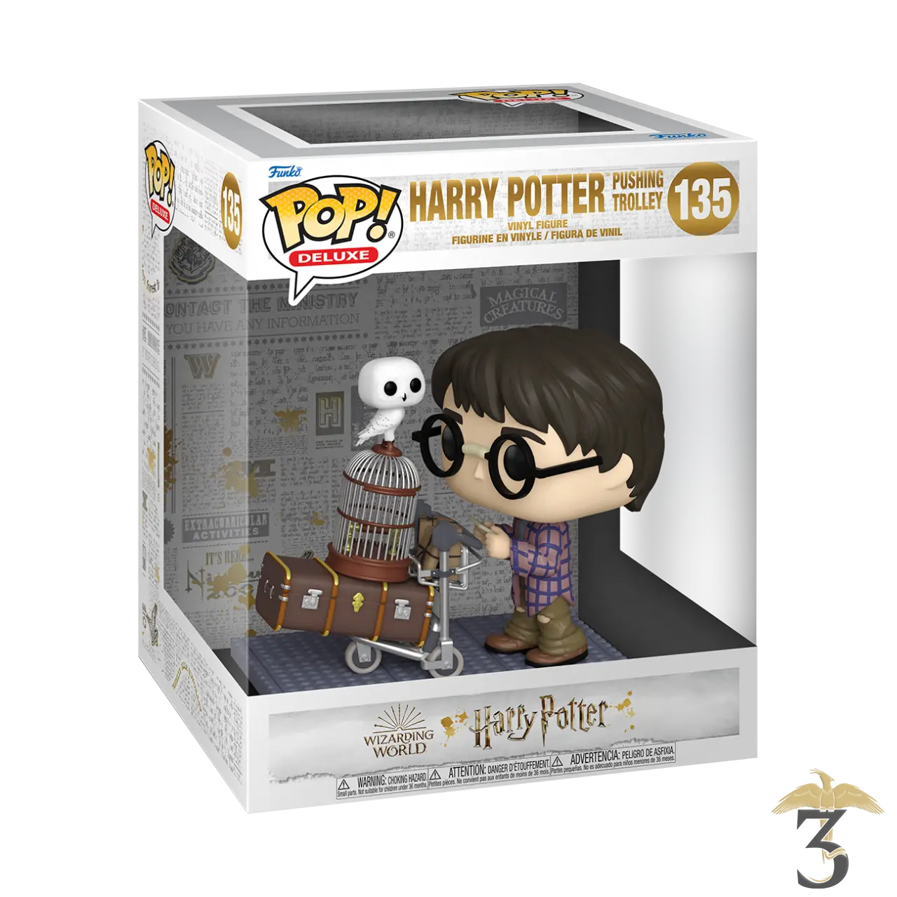 Figurine Pop! Deluxe Harry Pushing Trolley - Les Trois Reliques, magasin Harry Potter - Photo N°2