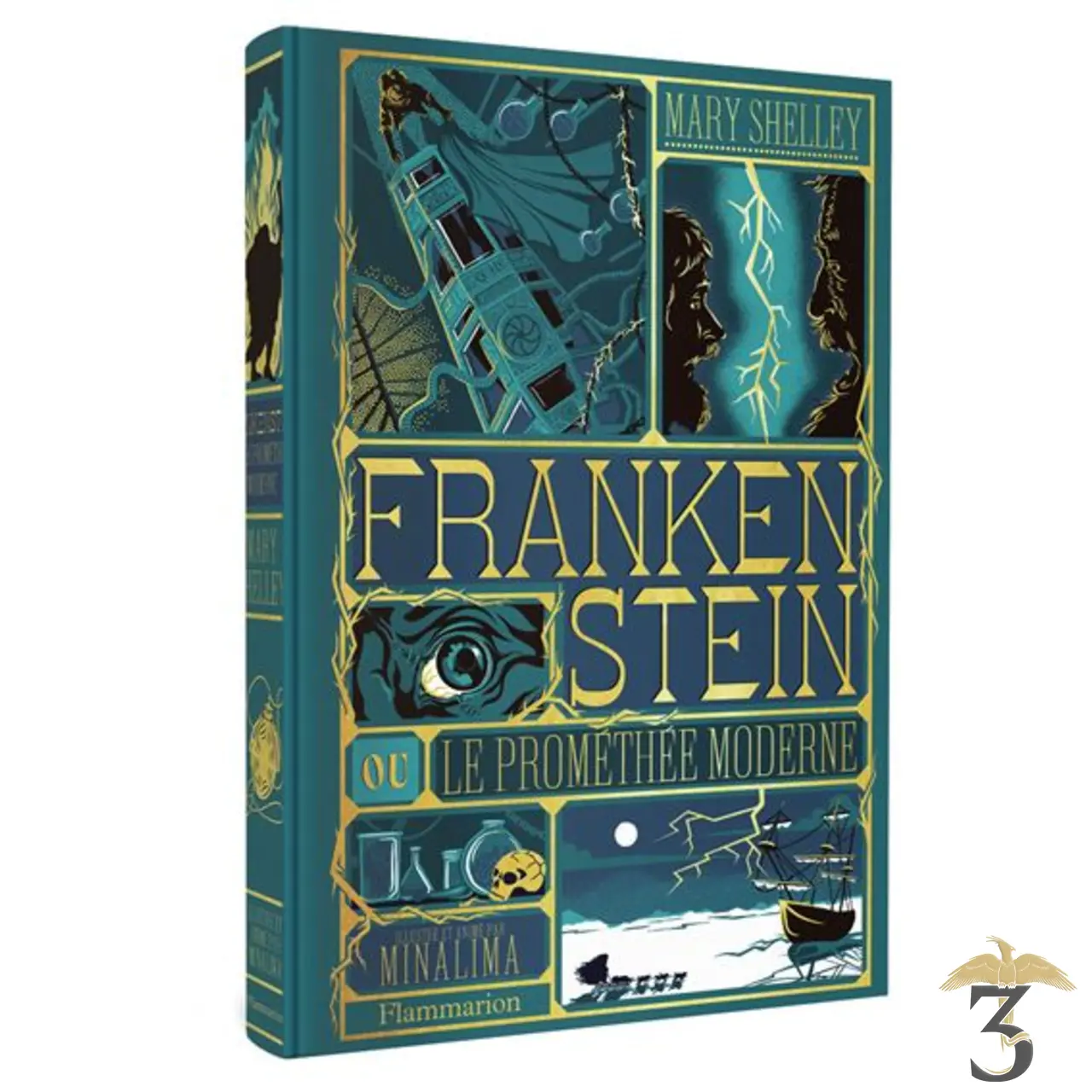 Frankenstein ou le promethee moderne – édition interactive (illustrée par minalima) - Les Trois Reliques, magasin Harry Potter - Photo N°1