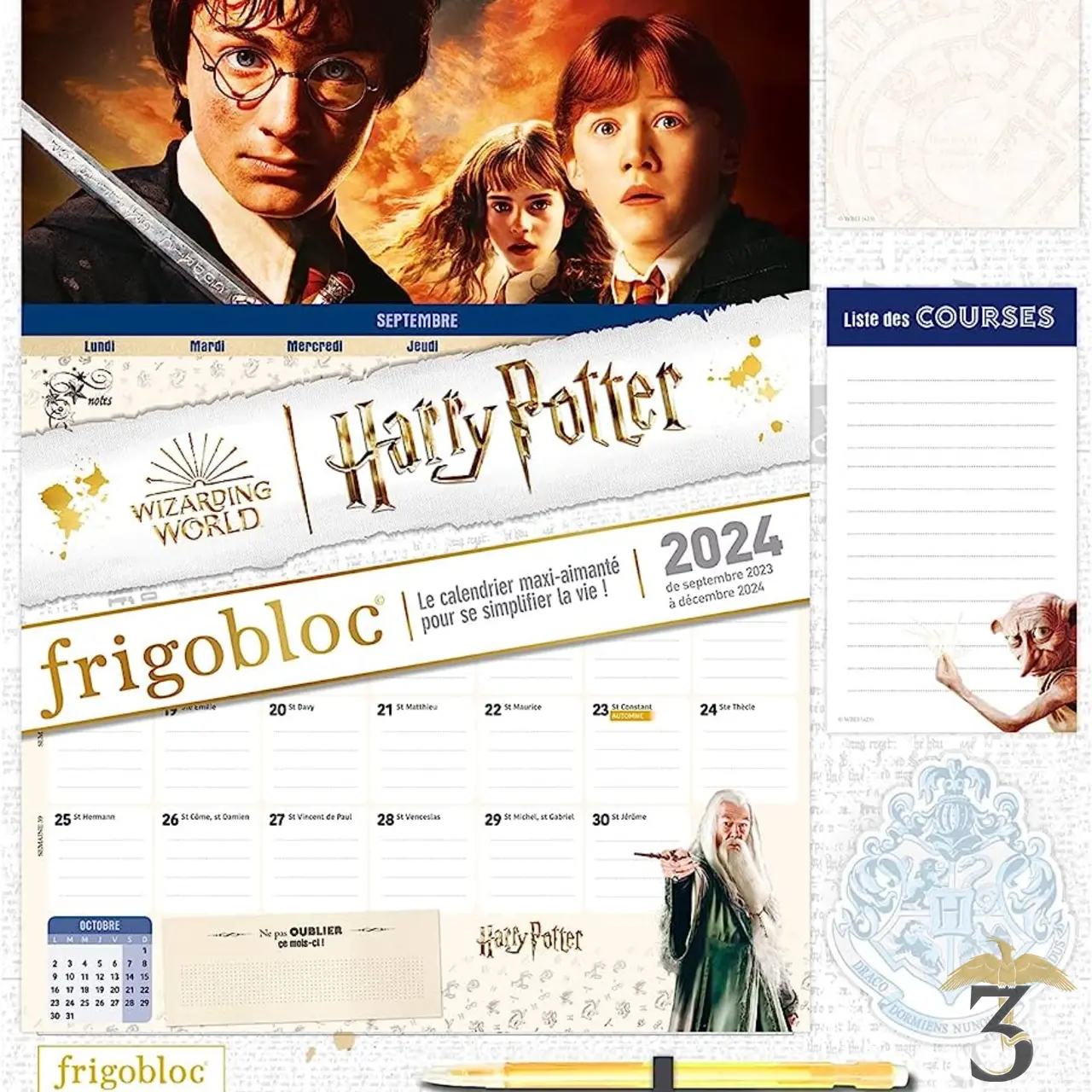 Frigobloc mensuel 2024 harry potter - Les Trois Reliques