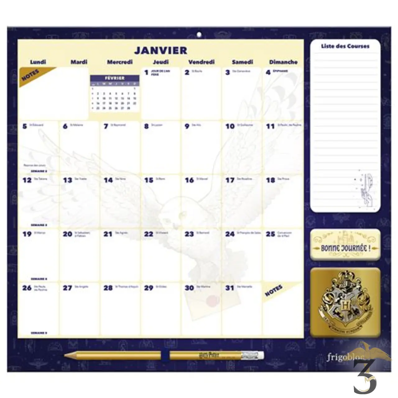 Frigobloc mensuel 2026 déco harry potter (de janv. à déc. 2026) - Les Trois Reliques, magasin Harry Potter - Photo N°3