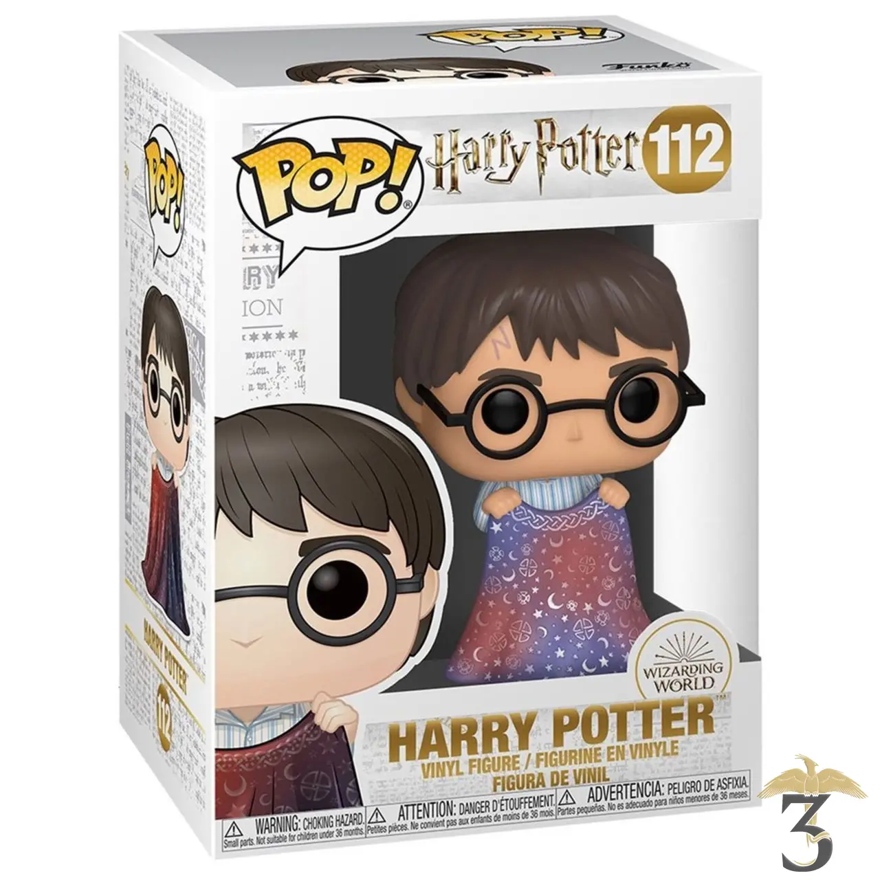 Funko - Harry avec sa cape d'invisibilité - Les Trois Reliques, magasin Harry Potter - Photo N°2