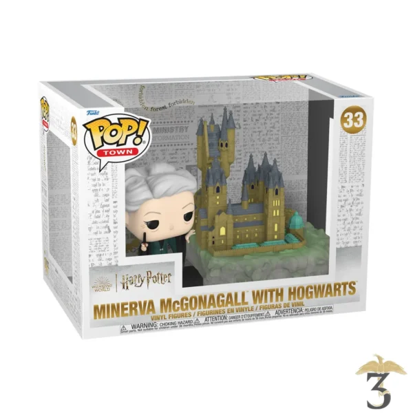 Funko Pop! Town: The Chamber of Secrets 20th Anniversary - Minerva McGonagall with Hogwarts - Les Trois Reliques, magasin Harry Potter - Photo N°2