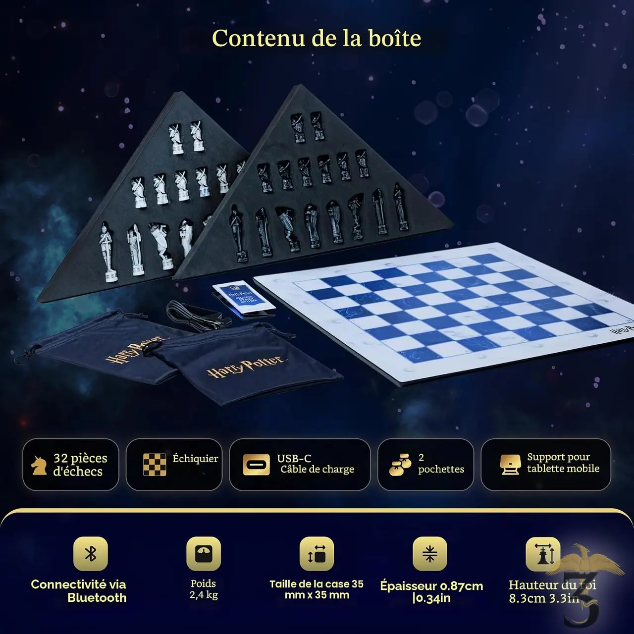 Gochess wizard mini – l’échiquier intelligent – harry potter - Les Trois Reliques, magasin Harry Potter - Photo N°8