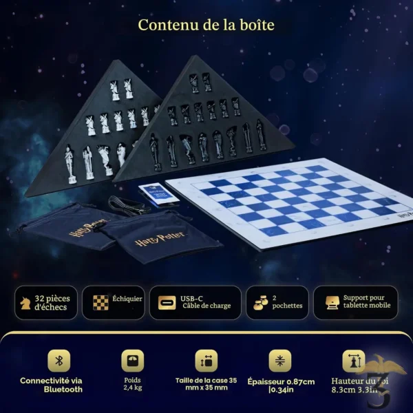 Gochess wizard mini – l’échiquier intelligent – harry potter - Les Trois Reliques, magasin Harry Potter - Photo N°8
