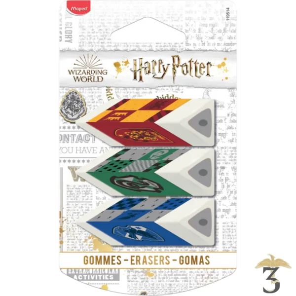 GOMME HARRY POTTER X3 - Les Trois Reliques, magasin Harry Potter - Photo N°1